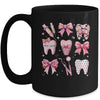 Cute Pink Coquette Bow Teeth Dentist Squad Dental Assistant Mug | teecentury