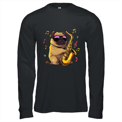 Cute Pug Saxophone Design For Men Women Band Sax Player Shirt & Hoodie | teecentury