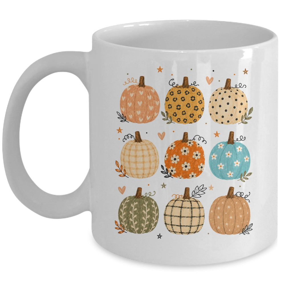 Cute Pumpkin Preppy Boho Fall Autumn Thanksgiving Coquette Mug | teecentury
