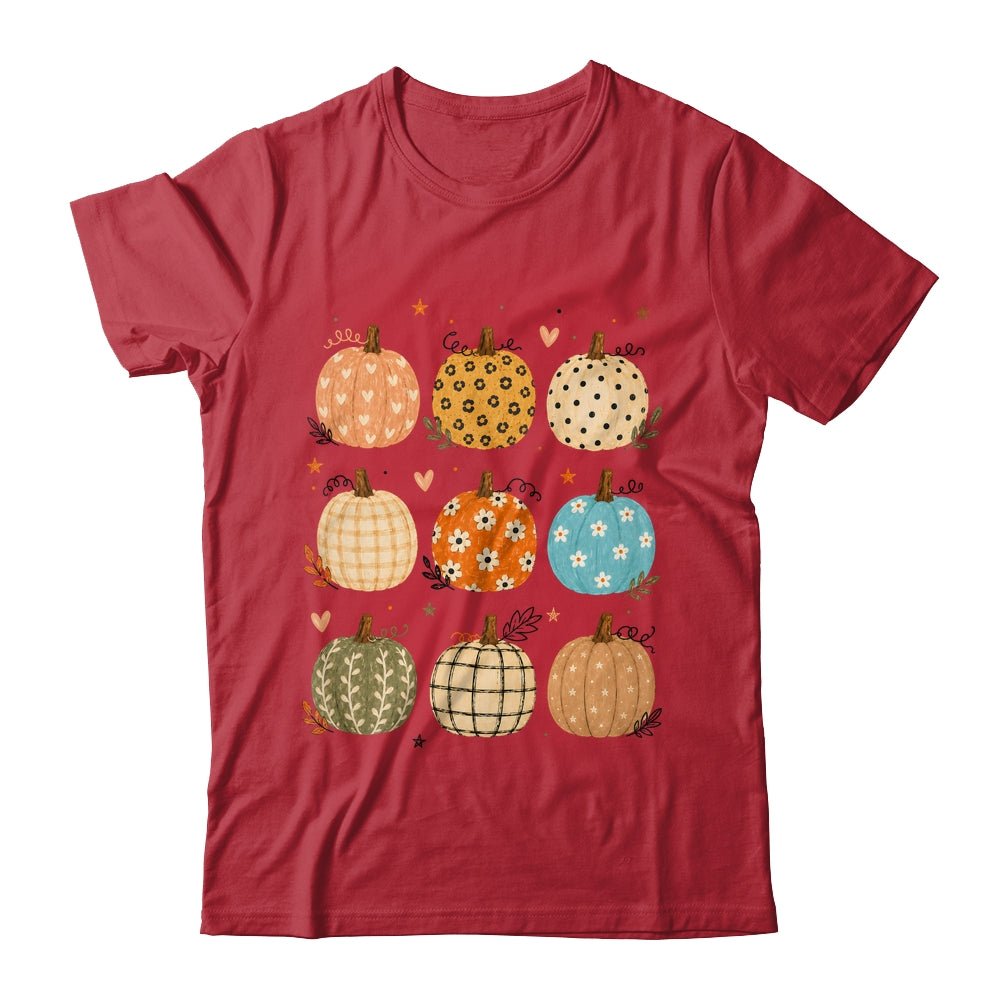 Cute Pumpkin Preppy Boho Fall Autumn Thanksgiving Coquette Shirt & Sweatshirt | teecentury
