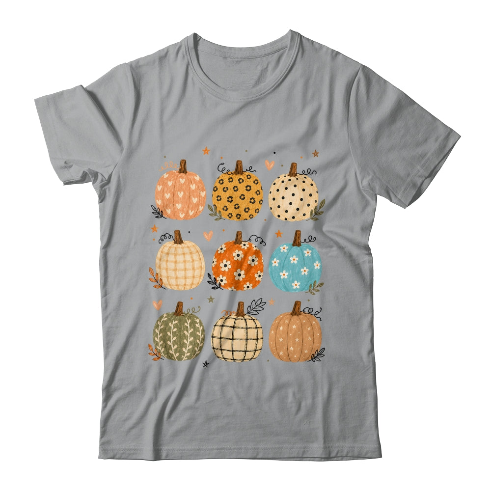 Cute Pumpkin Preppy Boho Fall Autumn Thanksgiving Coquette Shirt & Sweatshirt | teecentury