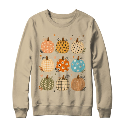 Cute Pumpkin Preppy Boho Fall Autumn Thanksgiving Coquette Shirt & Sweatshirt | teecentury