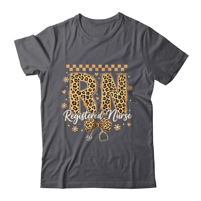 Cute RN Registered Nurse Leopard Nursing Coquette Women Shirt & Hoodie | teecentury