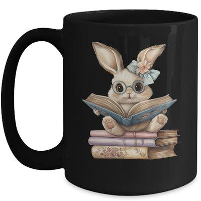 Cute Reading Bunny Easter Books Reader Teacher Girls Women Mug | teecentury