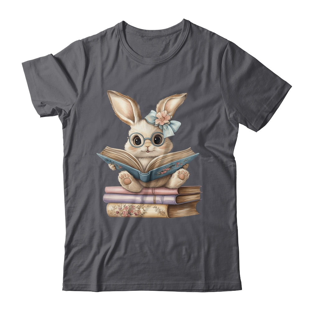 Cute Reading Bunny Easter Books Reader Teacher Girls Women Shirt & Hoodie | teecentury
