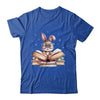 Cute Reading Bunny Glasses Books Bookworm Reader Teacher Shirt & Tank Top | teecentury