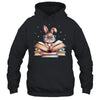 Cute Reading Bunny Glasses Books Bookworm Reader Teacher Shirt & Tank Top | teecentury