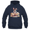 Cute Reading Bunny Glasses Books Bookworm Reader Teacher Shirt & Tank Top | teecentury