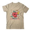 Cute Retro Checkered Apple With Face Teacher Pencil School Shirt & Hoodie | teecentury