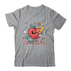 Cute Retro Checkered Apple With Face Teacher Pencil School Shirt & Hoodie | teecentury