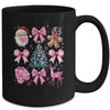 Cute Retro Coquette Bow Pink Christmas Tree Women Kids Girls Mug | teecentury