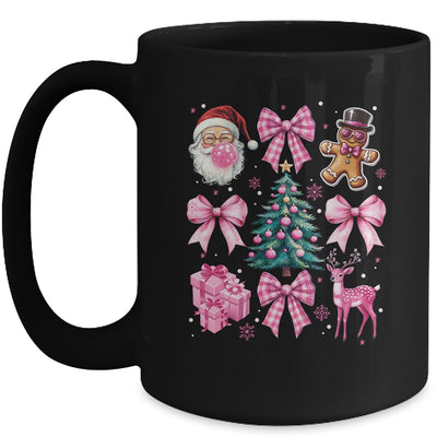 Cute Retro Coquette Bow Pink Christmas Tree Women Kids Girls Mug | teecentury