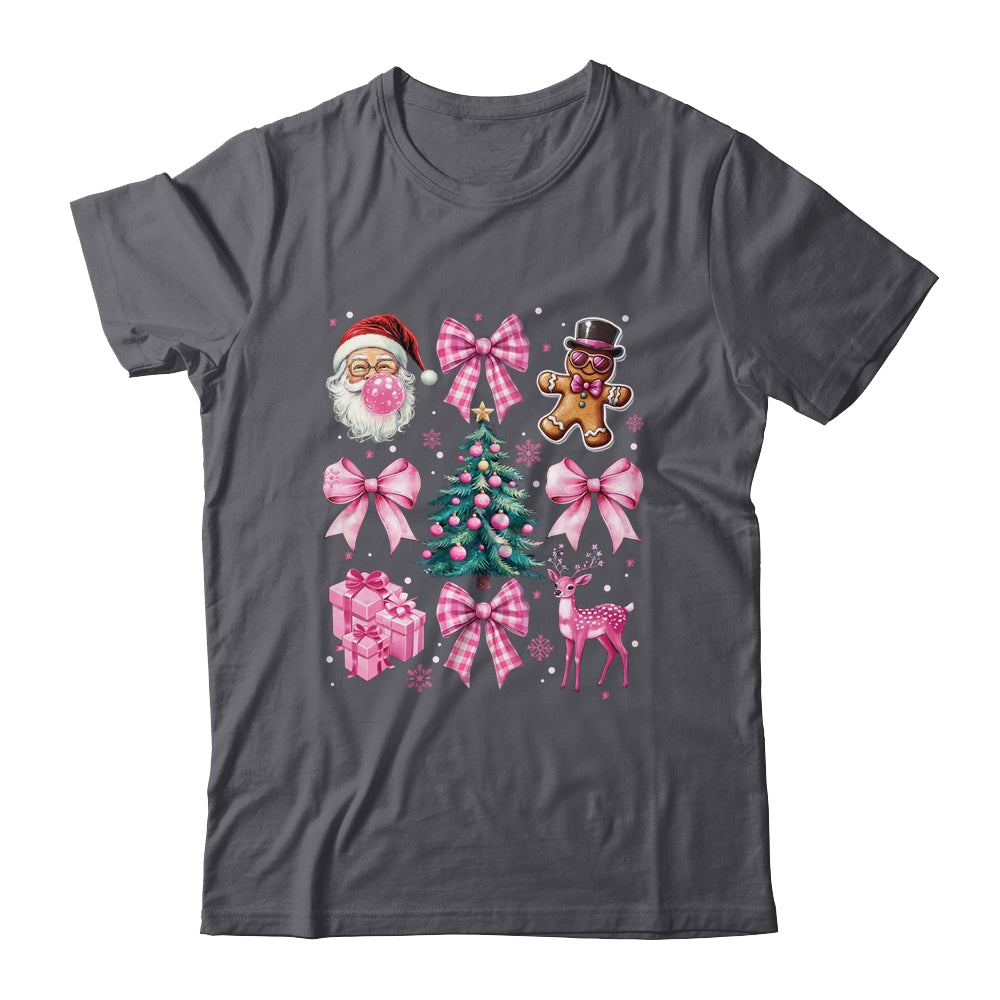 Cute Retro Coquette Bow Pink Christmas Tree Women Kids Girls Shirt & Sweatshirt | teecentury