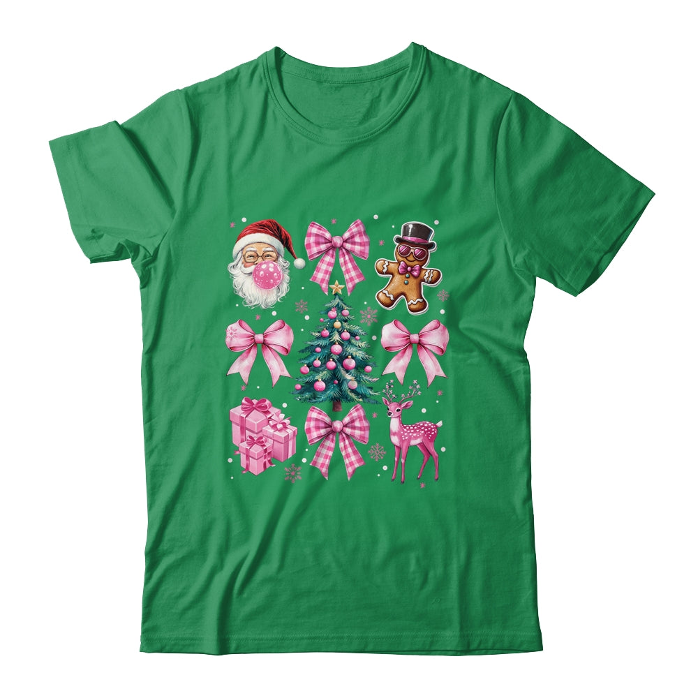Cute Retro Coquette Bow Pink Christmas Tree Women Kids Girls Shirt & Sweatshirt | teecentury