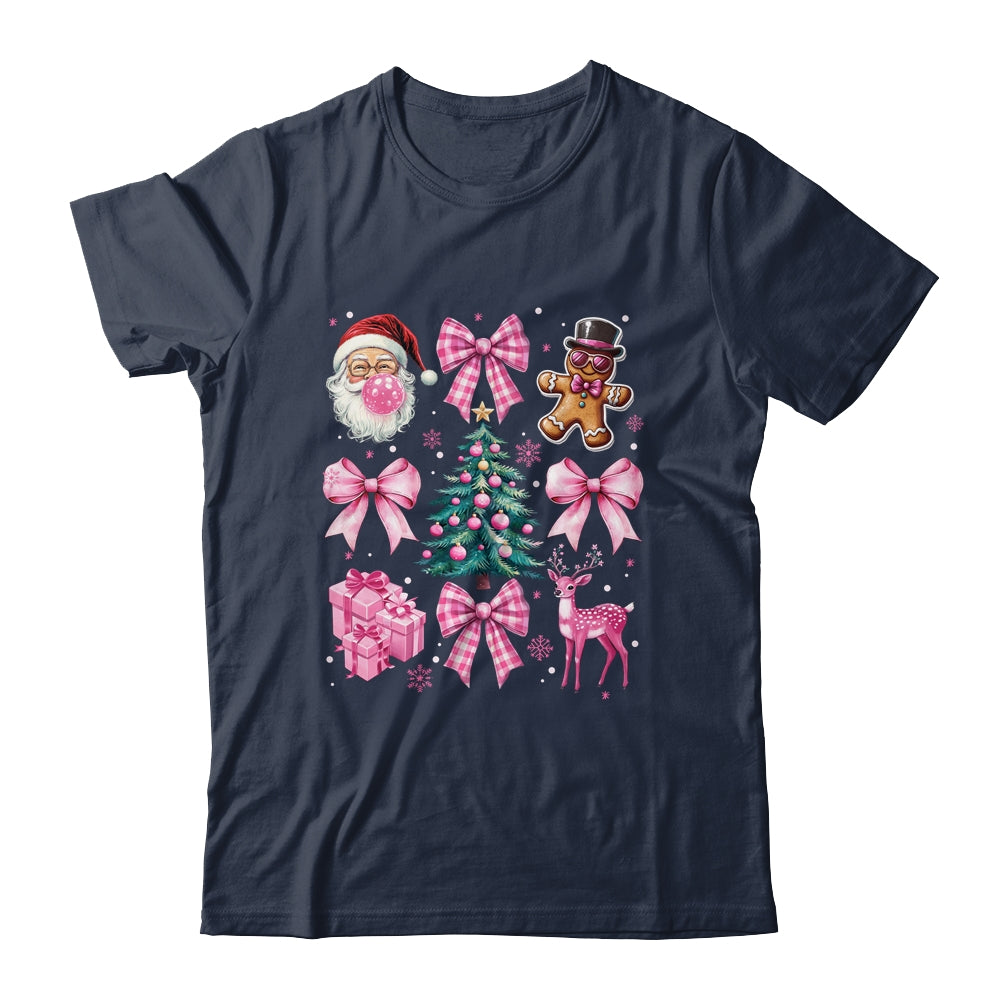 Cute Retro Coquette Bow Pink Christmas Tree Women Kids Girls Shirt & Sweatshirt | teecentury
