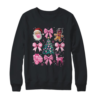 Cute Retro Coquette Bow Pink Christmas Tree Women Kids Girls Shirt & Sweatshirt | teecentury