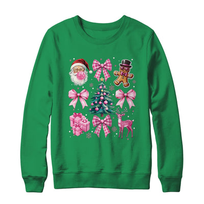 Cute Retro Coquette Bow Pink Christmas Tree Women Kids Girls Shirt & Sweatshirt | teecentury
