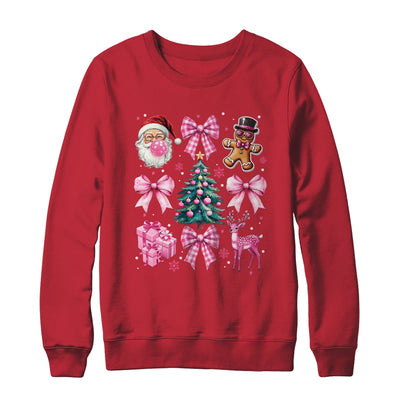 Cute Retro Coquette Bow Pink Christmas Tree Women Kids Girls Shirt & Sweatshirt | teecentury