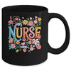 Cute Retro Groovy Nurse Flower Nursing Women Mug | teecentury