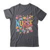 Cute Retro Groovy Nurse Flower Nursing Women Shirt & Tank Top | teecentury