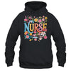 Cute Retro Groovy Nurse Flower Nursing Women Shirt & Tank Top | teecentury