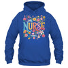 Cute Retro Groovy Nurse Flower Nursing Women Shirt & Tank Top | teecentury