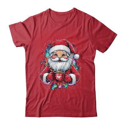 Cute Santa Claus Christmas Vibes Santa Hot Cocoa Girls Women Shirt & Sweatshirt | teecentury
