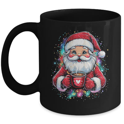 Cute Santa Claus Christmas Vibes Santa Hot Cocoa Girls Women Mug | teecentury