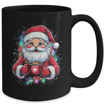 Cute Santa Claus Christmas Vibes Santa Hot Cocoa Girls Women Mug | teecentury
