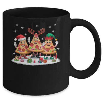 Cute Santa Reindeer Elf Pizza Christmas Womens Mens Kids Mug | teecentury