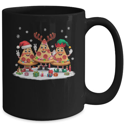 Cute Santa Reindeer Elf Pizza Christmas Womens Mens Kids Mug | teecentury