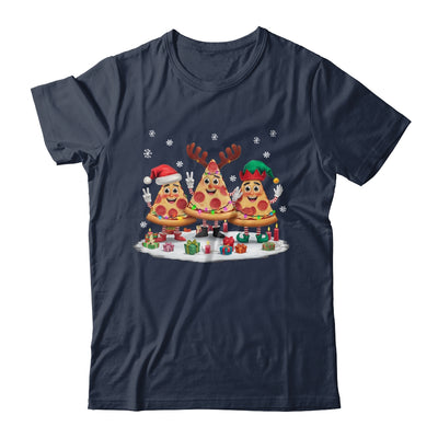 Cute Santa Reindeer Elf Pizza Christmas Womens Mens Kids Shirt & Sweatshirt | teecentury
