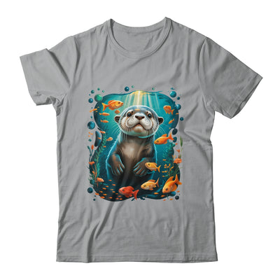 Cute Sea Otter Animal Nature Lovers Otter Graphic Men Women Shirt & Tank Top | teecentury