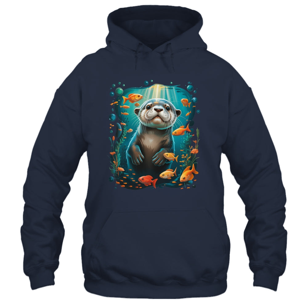 Cute Sea Otter Animal Nature Lovers Otter Graphic Men Women Shirt & Tank Top | teecentury