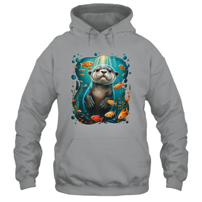 Cute Sea Otter Animal Nature Lovers Otter Graphic Men Women Shirt & Tank Top | teecentury