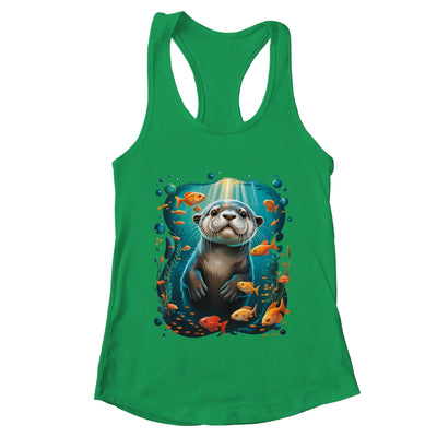 Cute Sea Otter Animal Nature Lovers Otter Graphic Men Women Shirt & Tank Top | teecentury