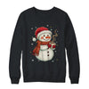 Cute Snowman Drink Coffee Winter Snowflake Snowman Christmas Shirt & Sweatshirt | teecentury