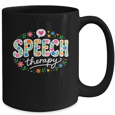 Cute Speech Therapy Speech Language Pathologist Slp Floral Mug | teecentury