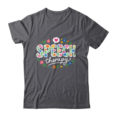 Cute Speech Therapy Speech Language Pathologist Slp Floral Shirt & Hoodie | teecentury