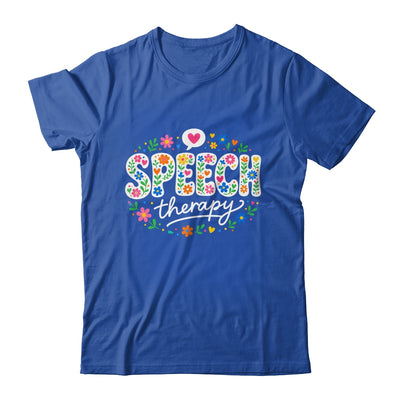 Cute Speech Therapy Speech Language Pathologist Slp Floral Shirt & Hoodie | teecentury
