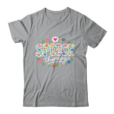 Cute Speech Therapy Speech Language Pathologist Slp Floral Shirt & Hoodie | teecentury
