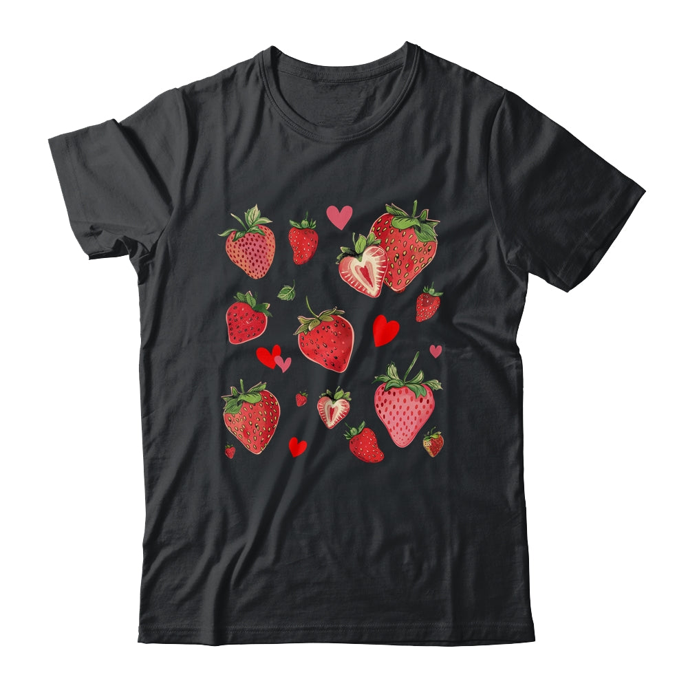Cute Strawberry Fruitarian Berry Strawberries Fruit Lover Shirt & Tank Top | teecentury