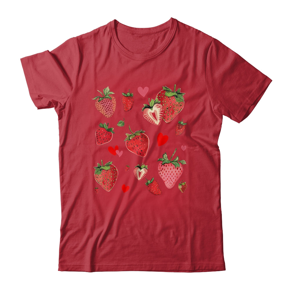 Cute Strawberry Fruitarian Berry Strawberries Fruit Lover Shirt & Tank Top | teecentury