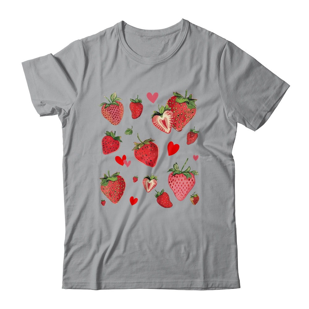 Cute Strawberry Fruitarian Berry Strawberries Fruit Lover Shirt & Tank Top | teecentury