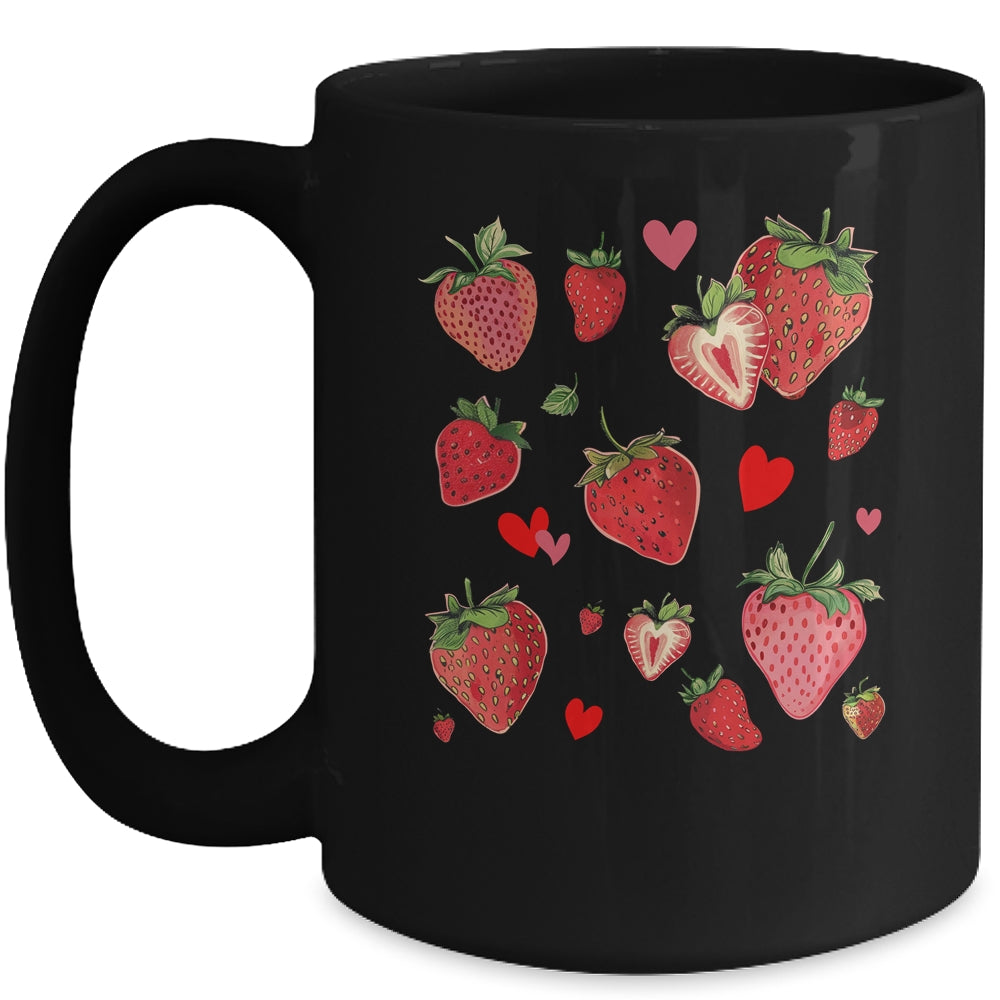 Cute Strawberry Fruitarian Berry Strawberries Fruit Lover Mug | teecentury