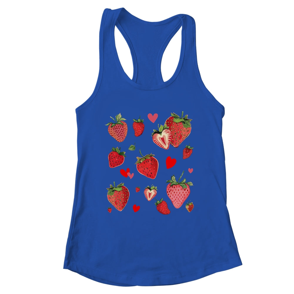 Cute Strawberry Fruitarian Berry Strawberries Fruit Lover Shirt & Tank Top | teecentury