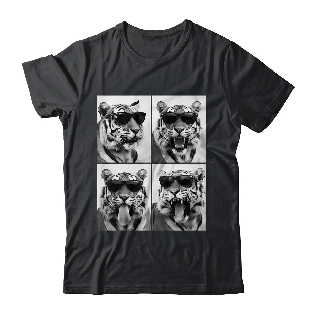 Cute Tigers With Sunglasses Cool Funny Animals Photo Booth Shirt & Hoodie | teecentury