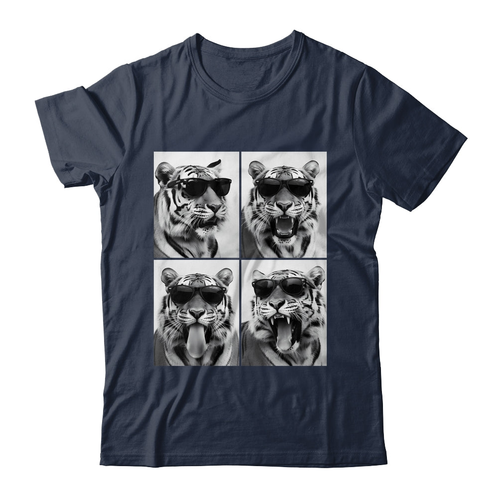 Cute Tigers With Sunglasses Cool Funny Animals Photo Booth Shirt & Hoodie | teecentury