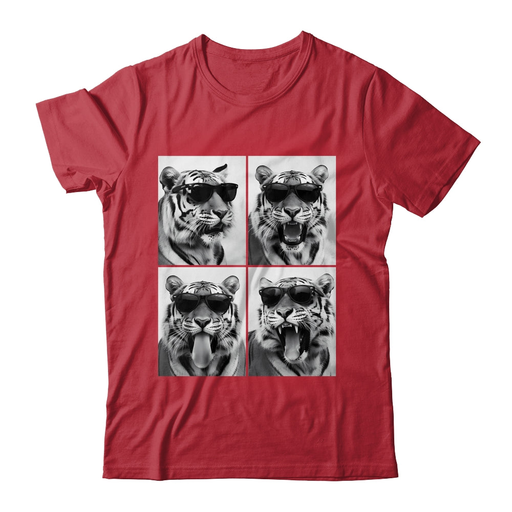 Cute Tigers With Sunglasses Cool Funny Animals Photo Booth Shirt & Hoodie | teecentury