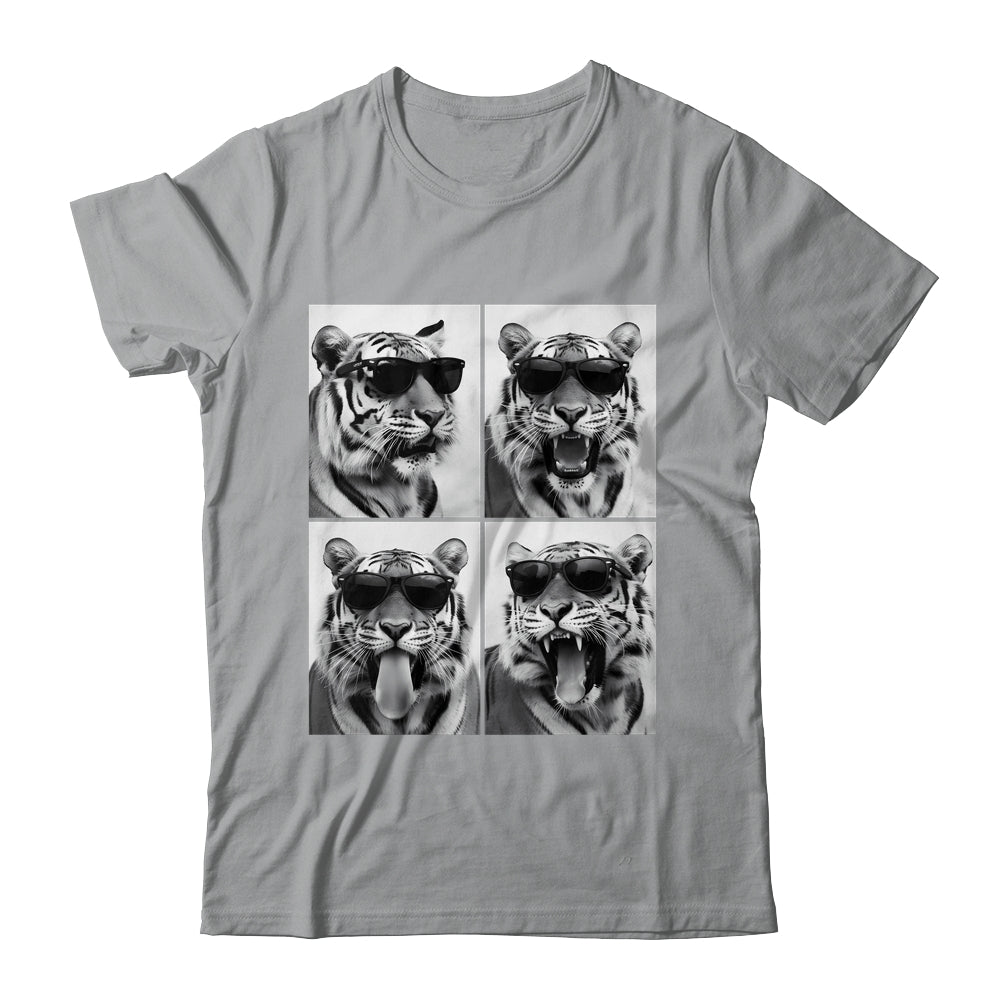 Cute Tigers With Sunglasses Cool Funny Animals Photo Booth Shirt & Hoodie | teecentury